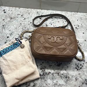 Tory Burch crossbody quilted camera bag